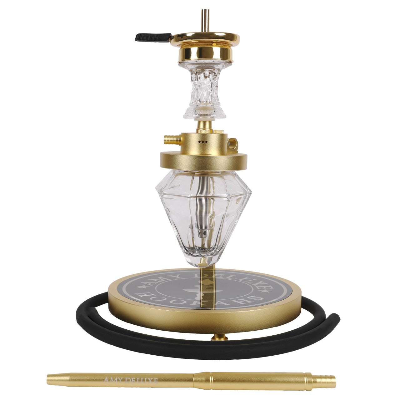 Amy Deluxe German hookah shisha set, 1500 Alu Crystal