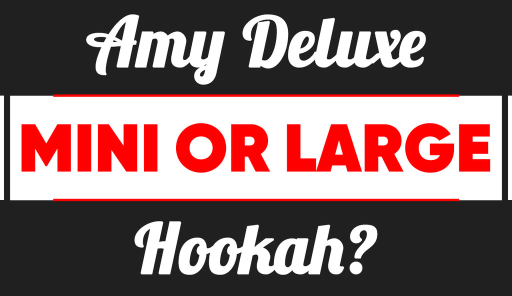 Large vs. Mini Amy Deluxe Hookahs