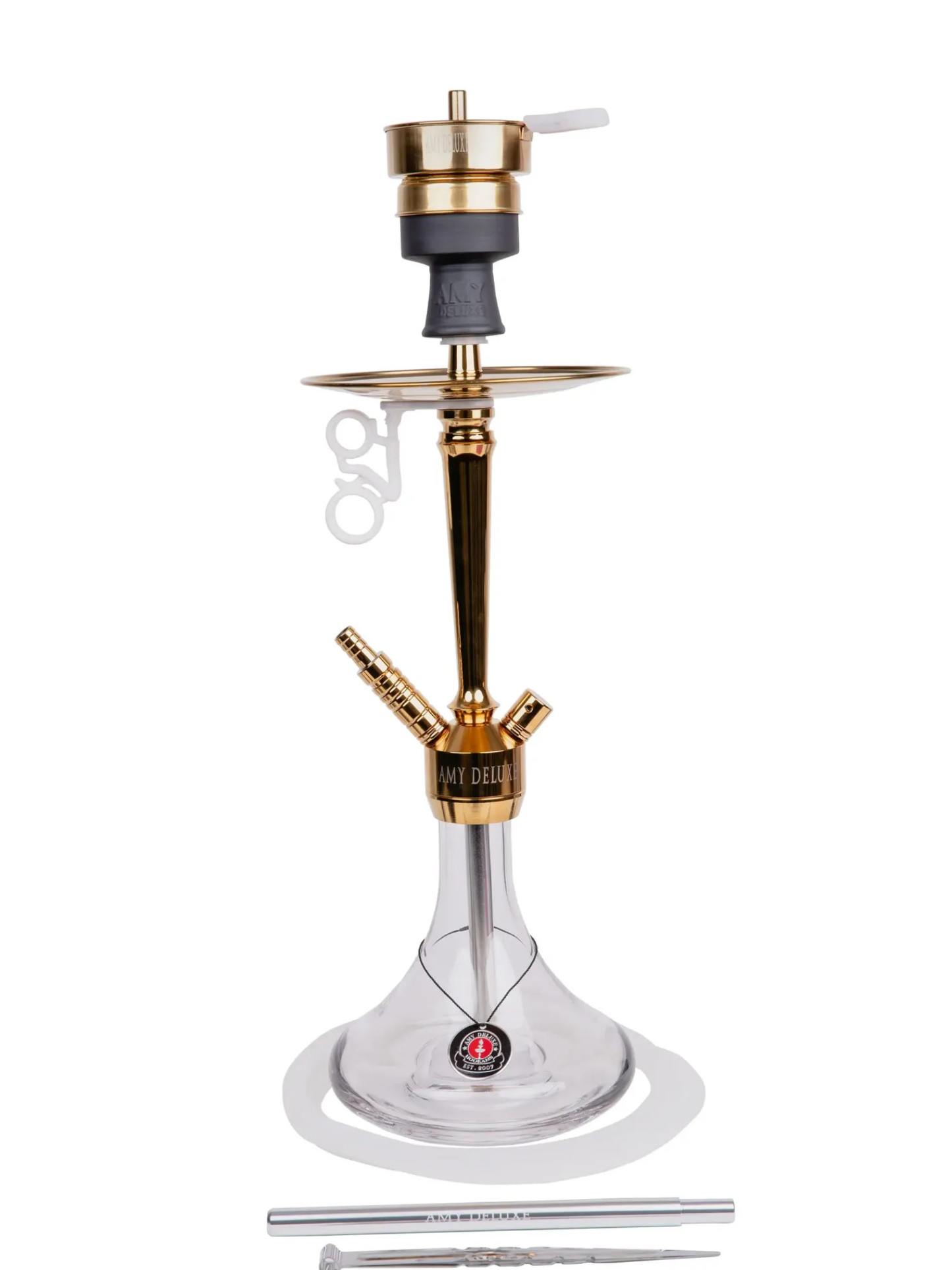 Amy Deluxe German Hookah Shisha Set, 066.02 Alu Deluxe S