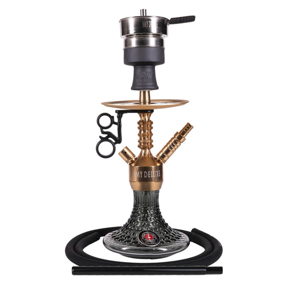 Amy Deluxe German hookah shisha set, 072.03 Alu Antique Berry Mini