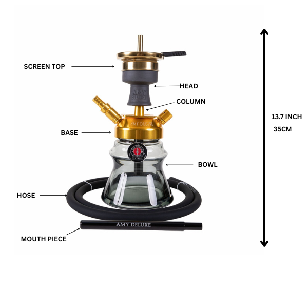 Amy Deluxe German hookah shisha set, 094.03 Alu Sphere Bag