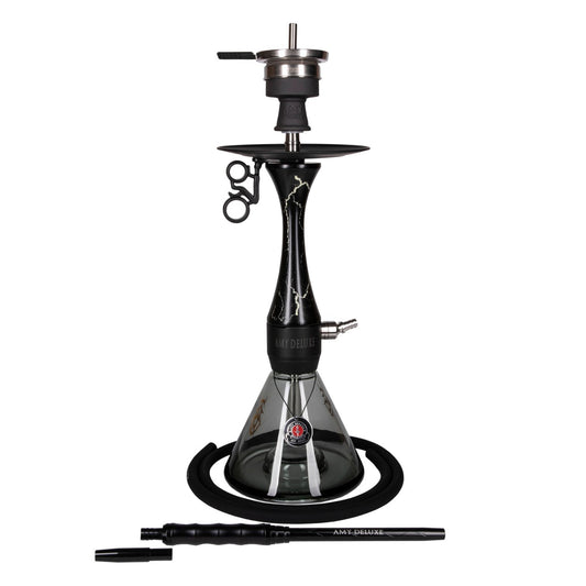 Amy Deluxe German hookah shisha set,Woodica 105.02, column that glows in the dark