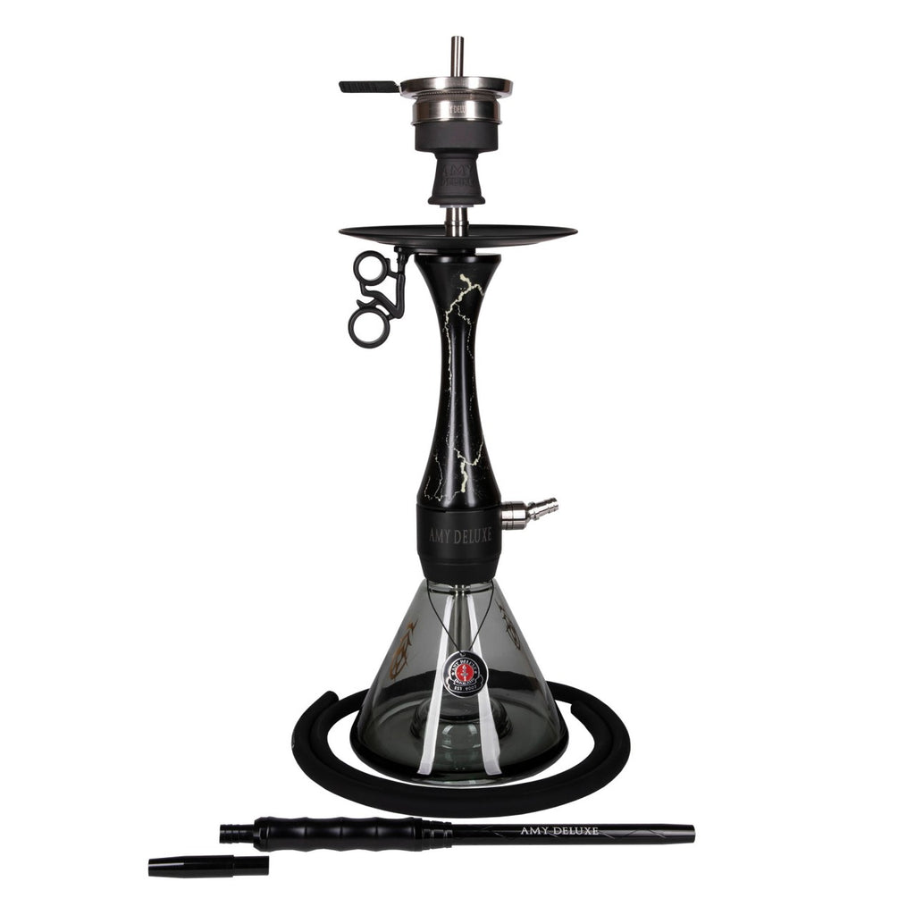 Amy Deluxe German hookah shisha set,Woodica 105.02, column that glows in the dark