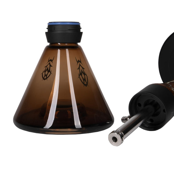 Amy Deluxe German hookah shisha set,Woodica 105.02, column that glows in the dark