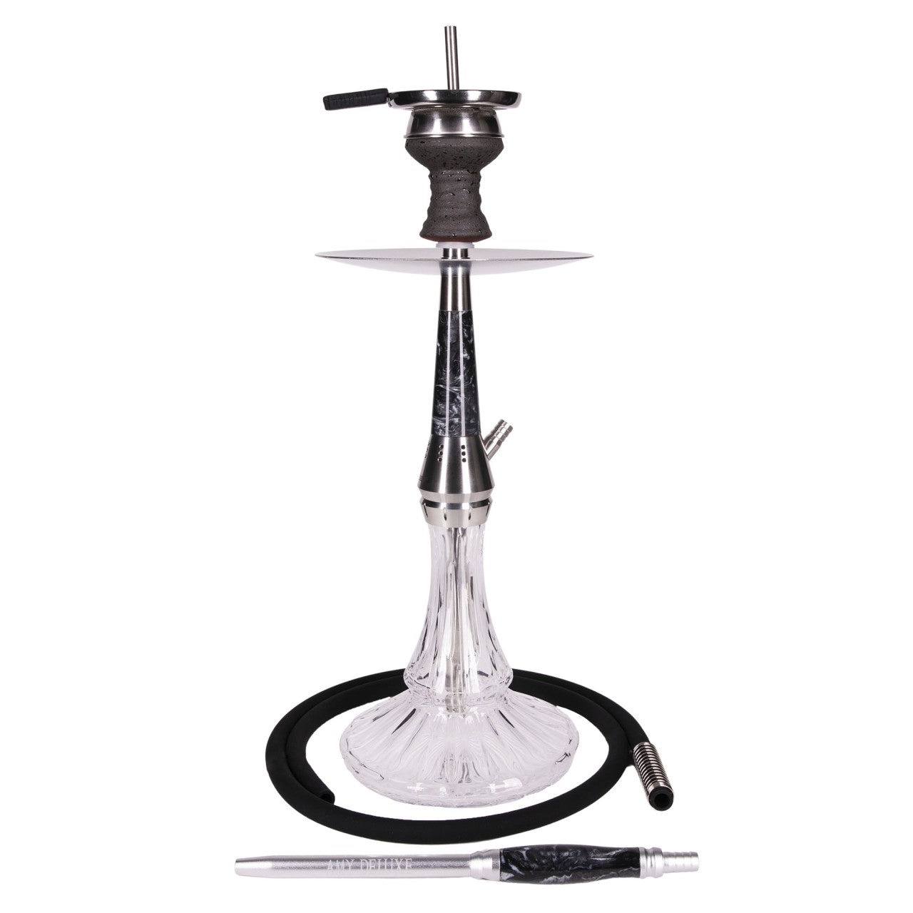 Amy Deluxe German hookah shisha set, 1200 Galactic Steel S