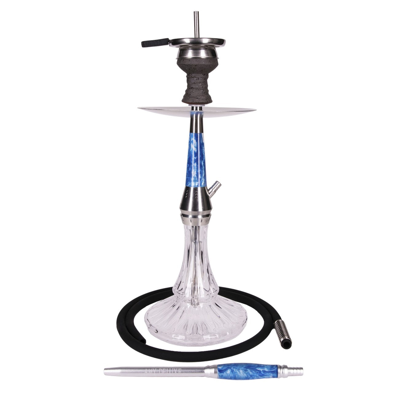 Amy Deluxe German hookah shisha set, 1200 Galactic Steel S