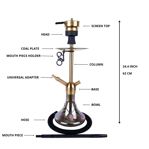 Amy Deluxe German hookah shisha set, ss13 Little Stick – amyusa
