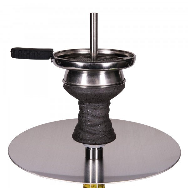 Amy Deluxe German hookah shisha set, 1200 Galactic Steel S