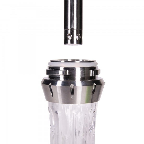Amy Deluxe German hookah shisha set, 1200 Galactic Steel S