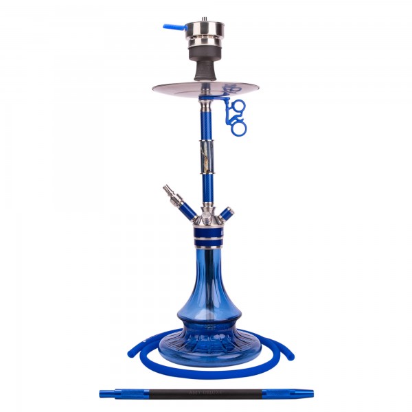Amy Deluxe German Hookah Shisha Set, ss26.01 Carbonica Solid