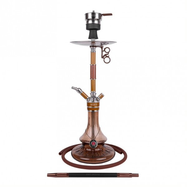 Amy Deluxe German Hookah Shisha Set, ss26.01 Carbonica Solid