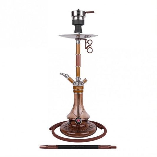 Amy Deluxe German Hookah Shisha Set, ss26.01 Carbonica Solid