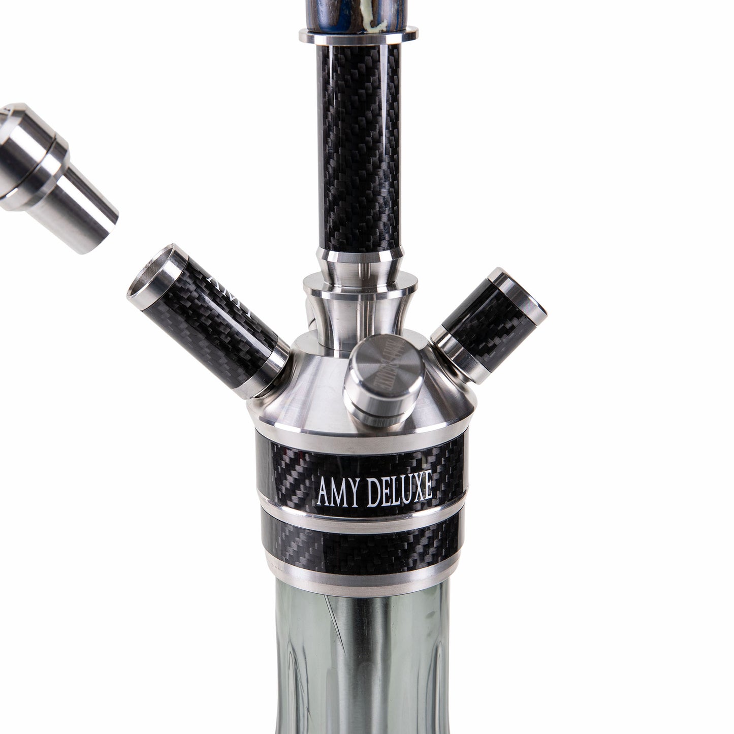 Amy Deluxe German Hookah Shisha Set, ss26.01 Carbonica Solid