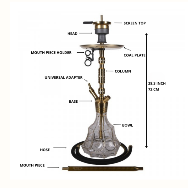 Amy Deluxe German hookah shisha set, Amirs Karat X Amirs 901