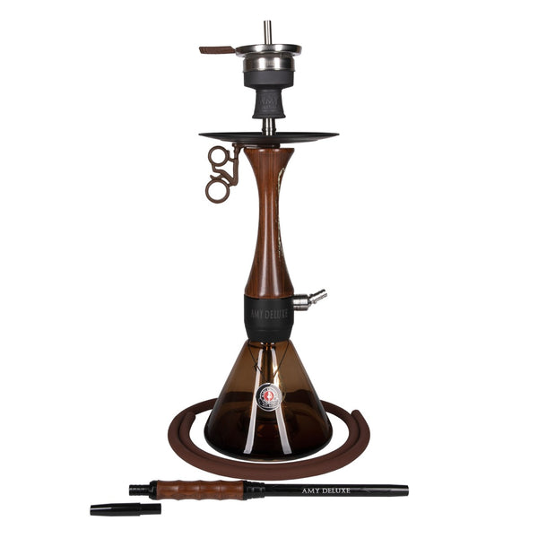 Amy Deluxe German hookah shisha set,Woodica 105.02, column that glows in the dark