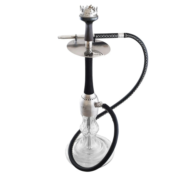 Amy Deluxe German hookah shisha set, Amir`s INDI V3.0 luxury leather/wood hookah