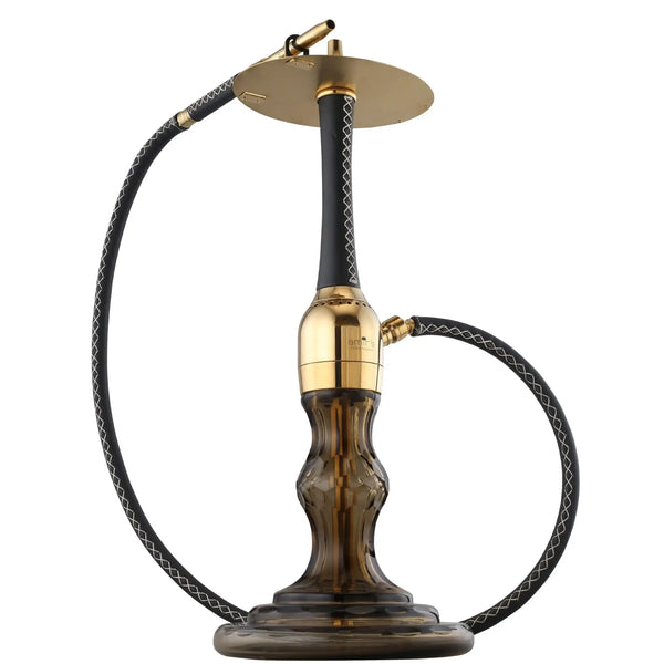 Amy Deluxe German hookah shisha set, Amir`s INDI V3.0 luxury leather/wood hookah