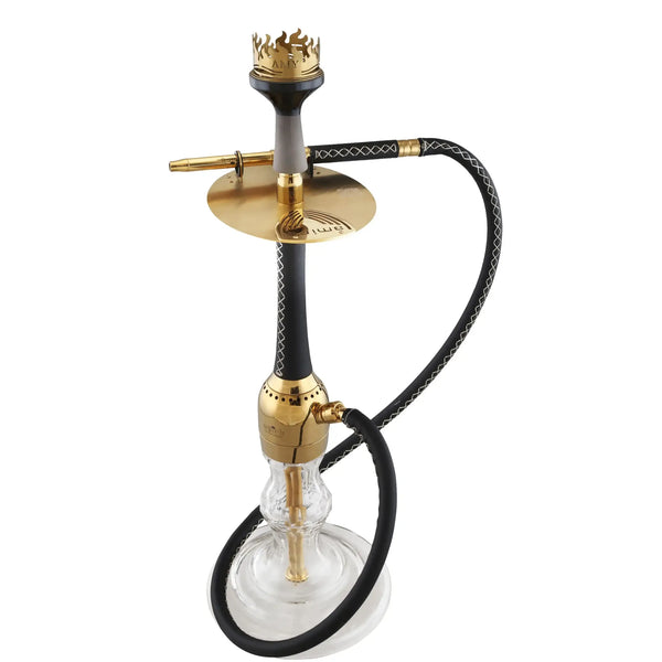 Amy Deluxe German hookah shisha set, Amir`s INDI V3.0 luxury leather/wood hookah