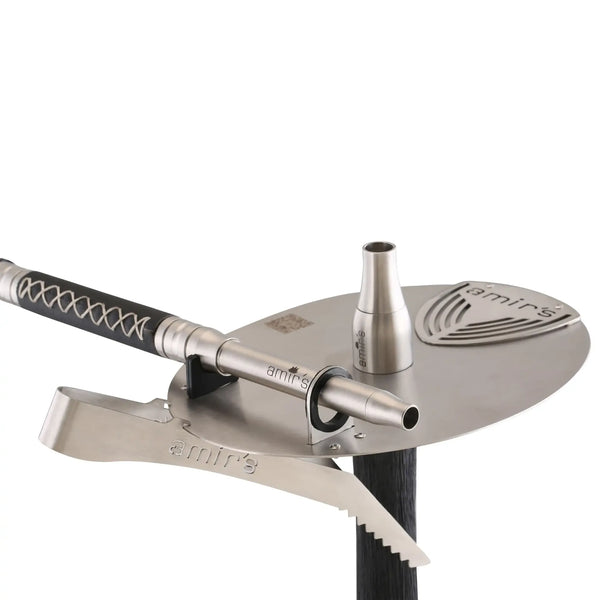 Amy Deluxe German hookah shisha set, Amir`s INDI V3.0 luxury leather/wood hookah