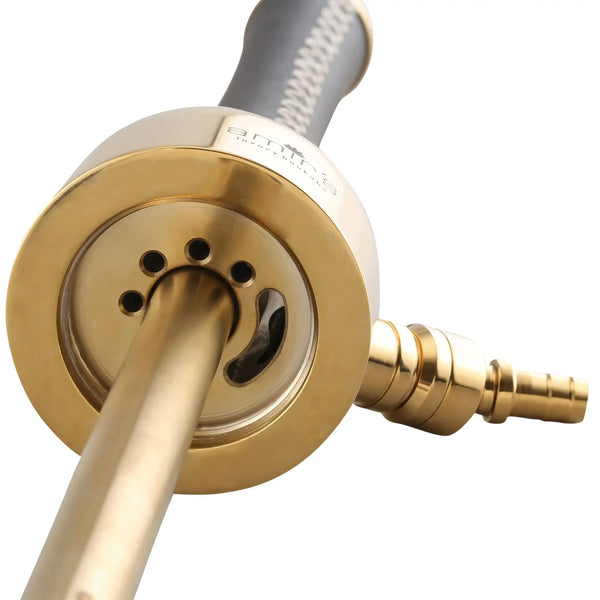 Amy Deluxe German hookah shisha set, Amir`s INDI V3.0 luxury leather/wood hookah