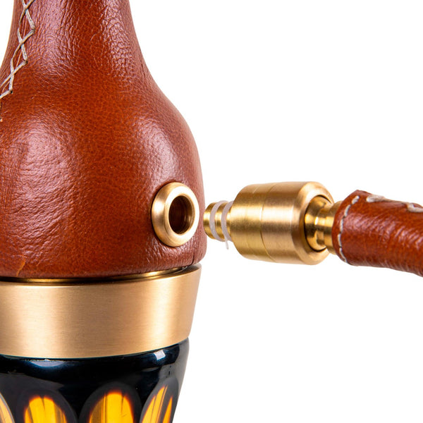 Amy Deluxe German hookah shisha set, AMIR`S INDI 2.0 - luxury leather shisha