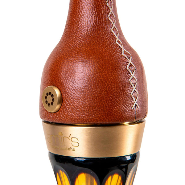 Amy Deluxe German hookah shisha set, AMIR`S INDI 2.0 - luxury leather shisha