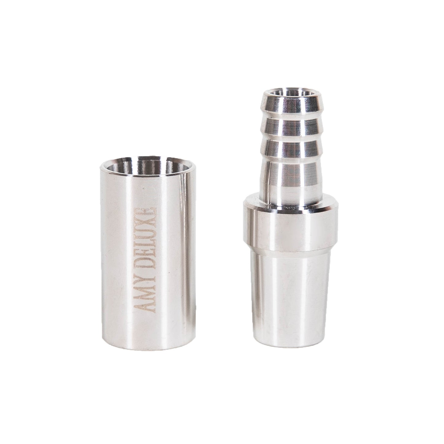 AMY Deluxe Ground Joint Cut Stainless Steel Adapter