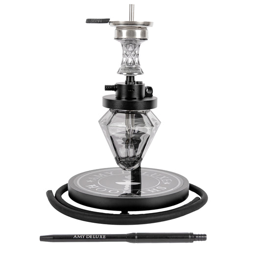 Amy Deluxe German hookah shisha set, 1500 Alu Crystal
